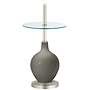 Gauntlet Gray Ovo Tray Table Floor Lamp