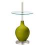 Olive Green Ovo Tray Table Floor Lamp