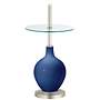 Monaco Blue Ovo Tray Table Floor Lamp