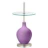 African Violet Ovo Tray Table Floor Lamp