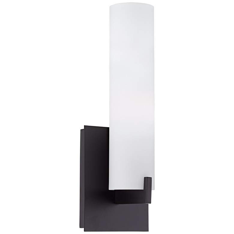 Image 1 4D212 - Espresso Flat Back Metal Wall Sconce