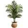 4ft. Artificial Paradise Palm Tree with Handmade Basket with Tassels