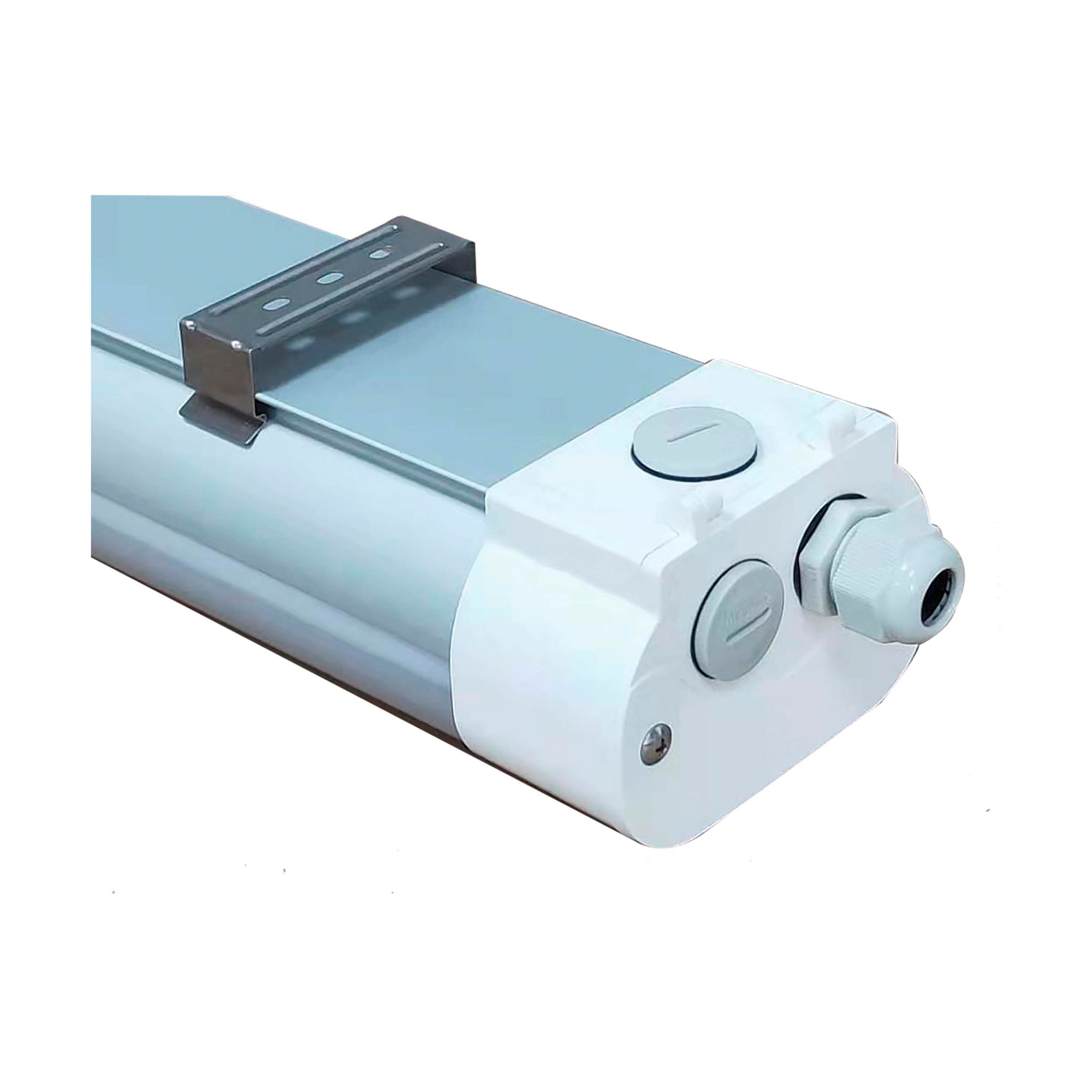 Image 5 4Ft LED Tri-Proof Linear Fixture with Integrated Microwave Sensor CCT more views