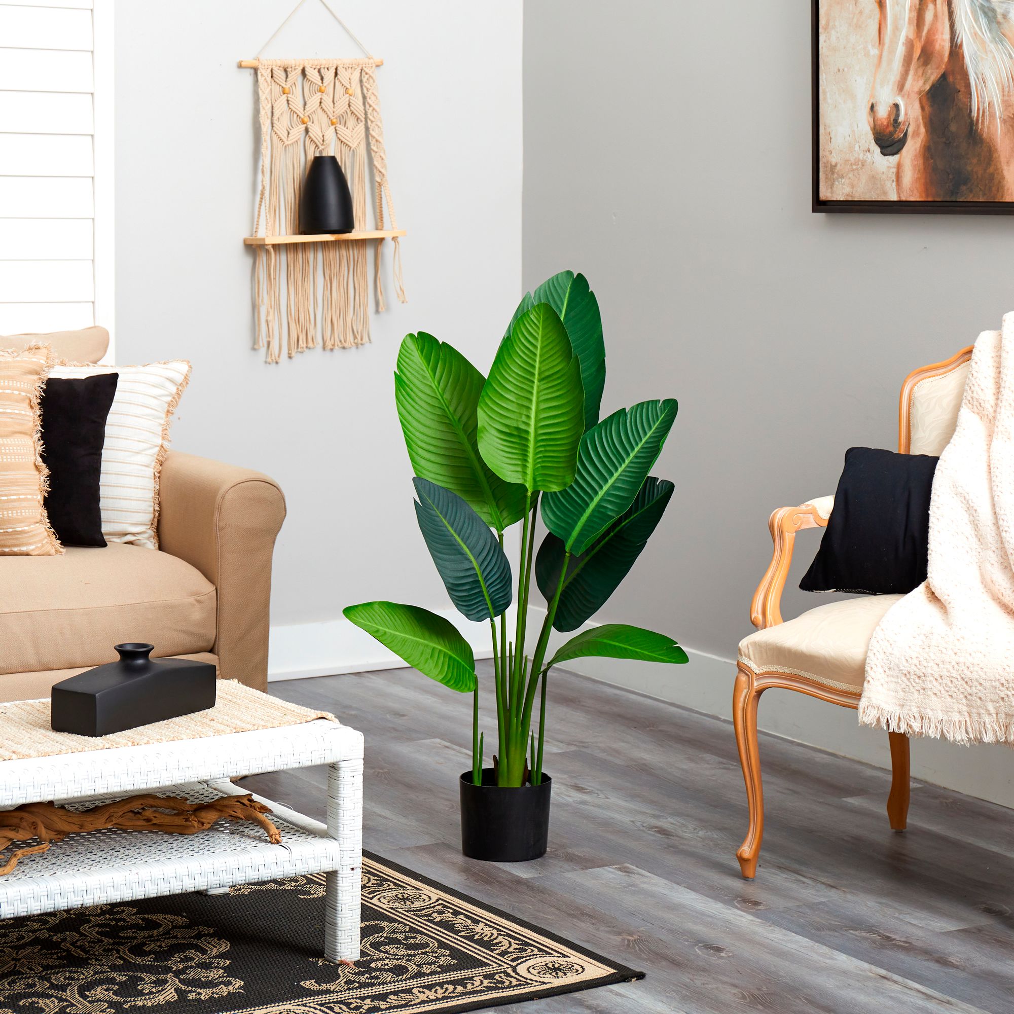 Image 3 4ft. Travelers Palm Artificial Tree more views