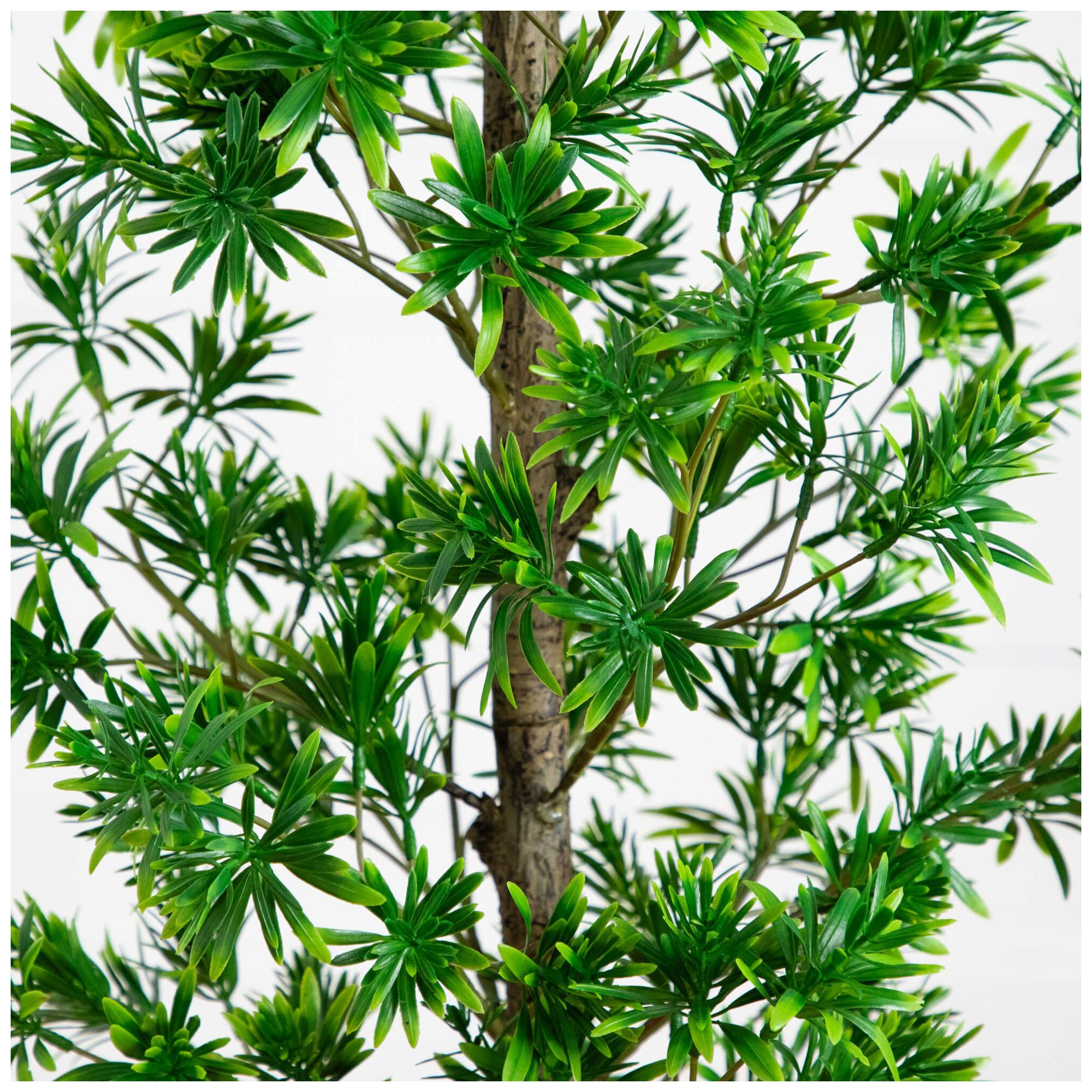 Image 4 4ft. UV Artificial Podocarpus Artificial Tree (Indoor/Outdoor) more views