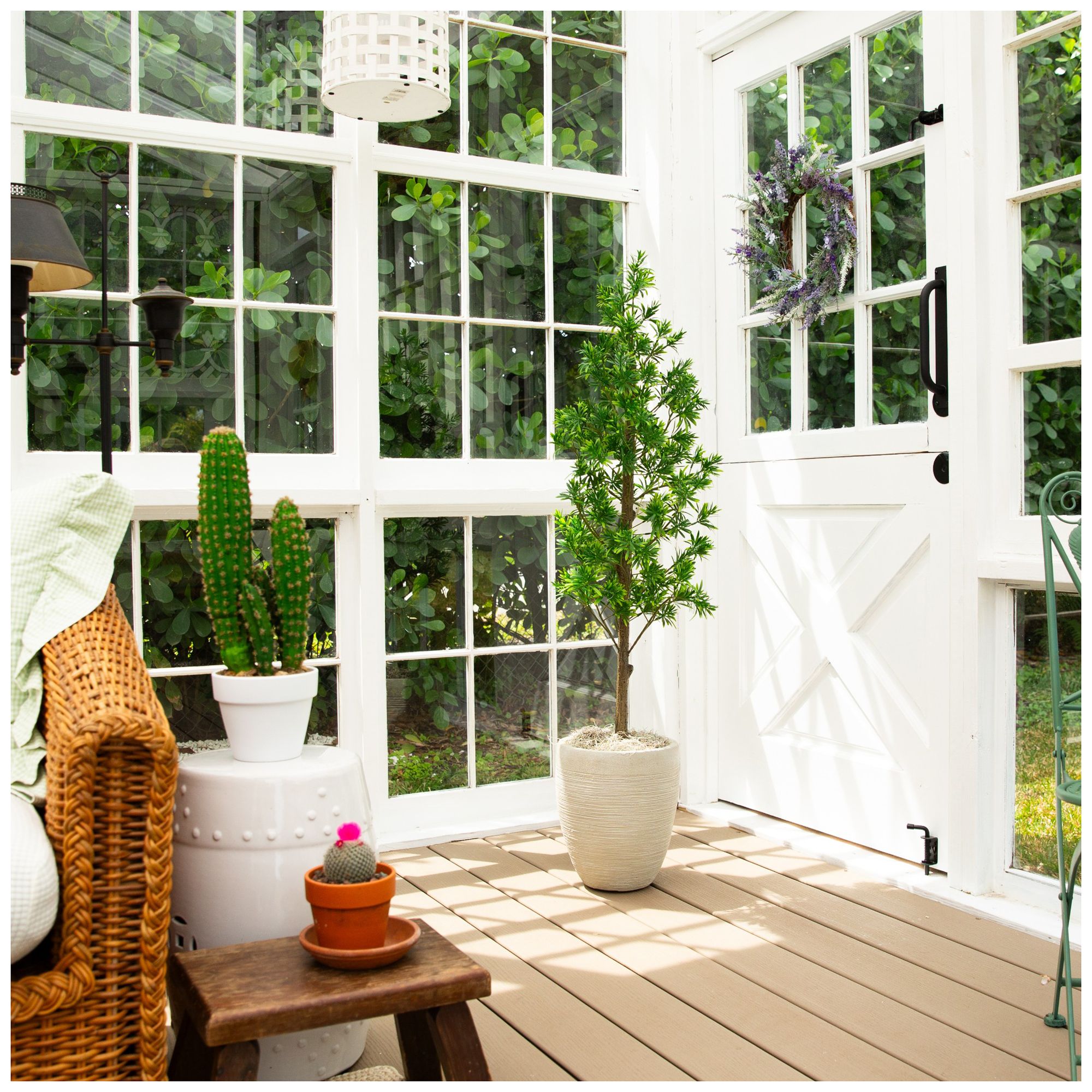 4ft. UV Artificial Podocarpus Artificial Tree (Indoor/Outdoor)