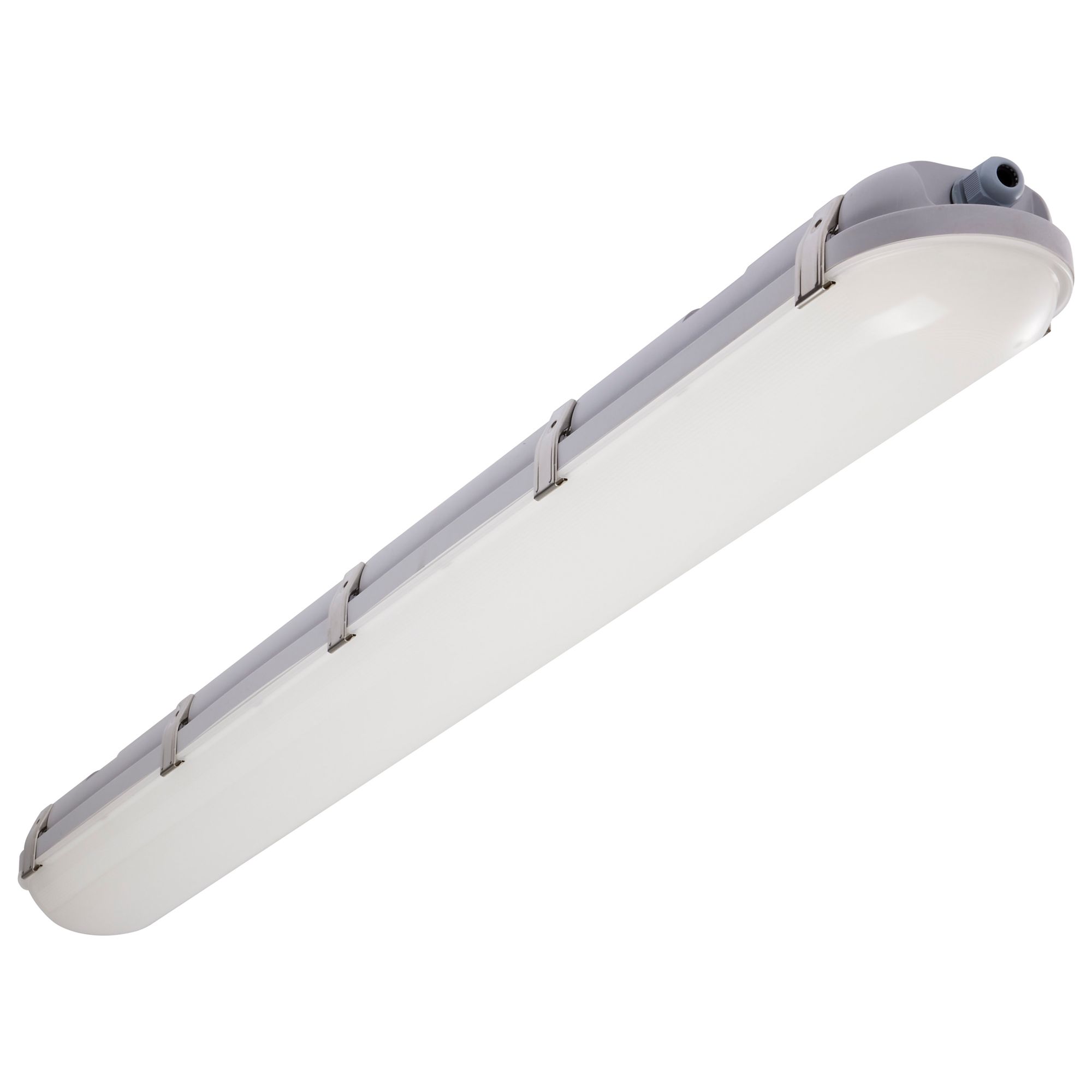Image 2 4Ft Vapor Proof Linear Fixture with Integrated Microwave Sensor CCT more views