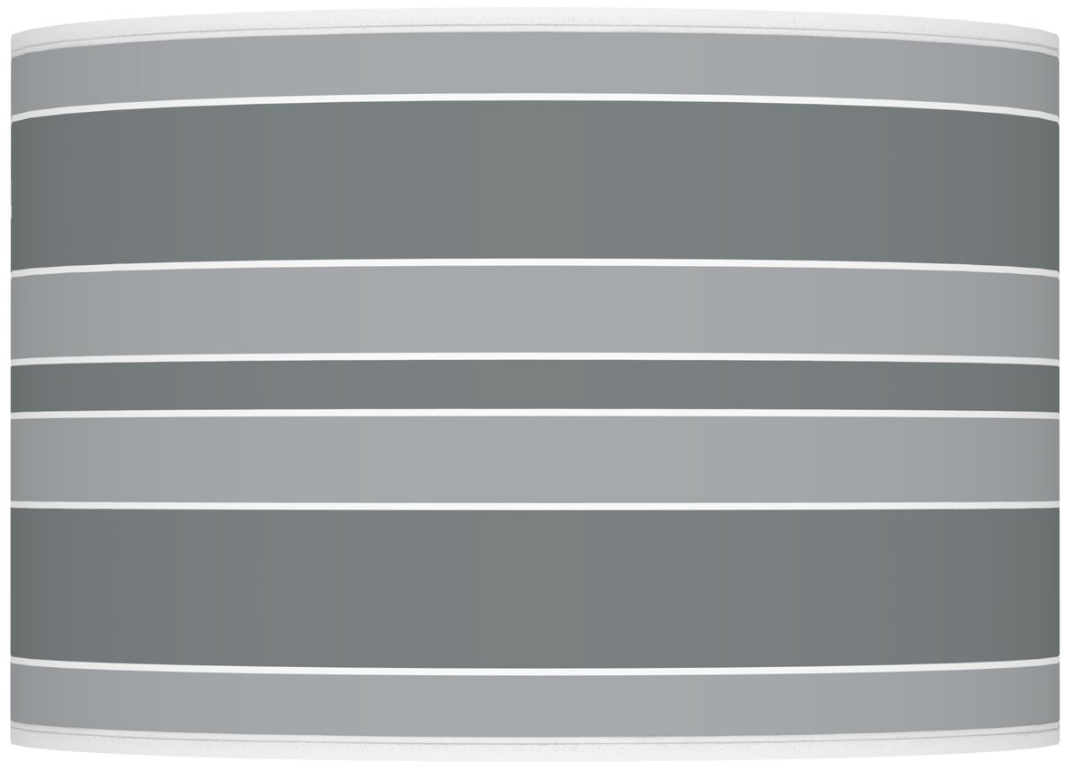 Color Plus Ovo 28 1/2" Bold Stripe Shade Software Gray Table Lamp