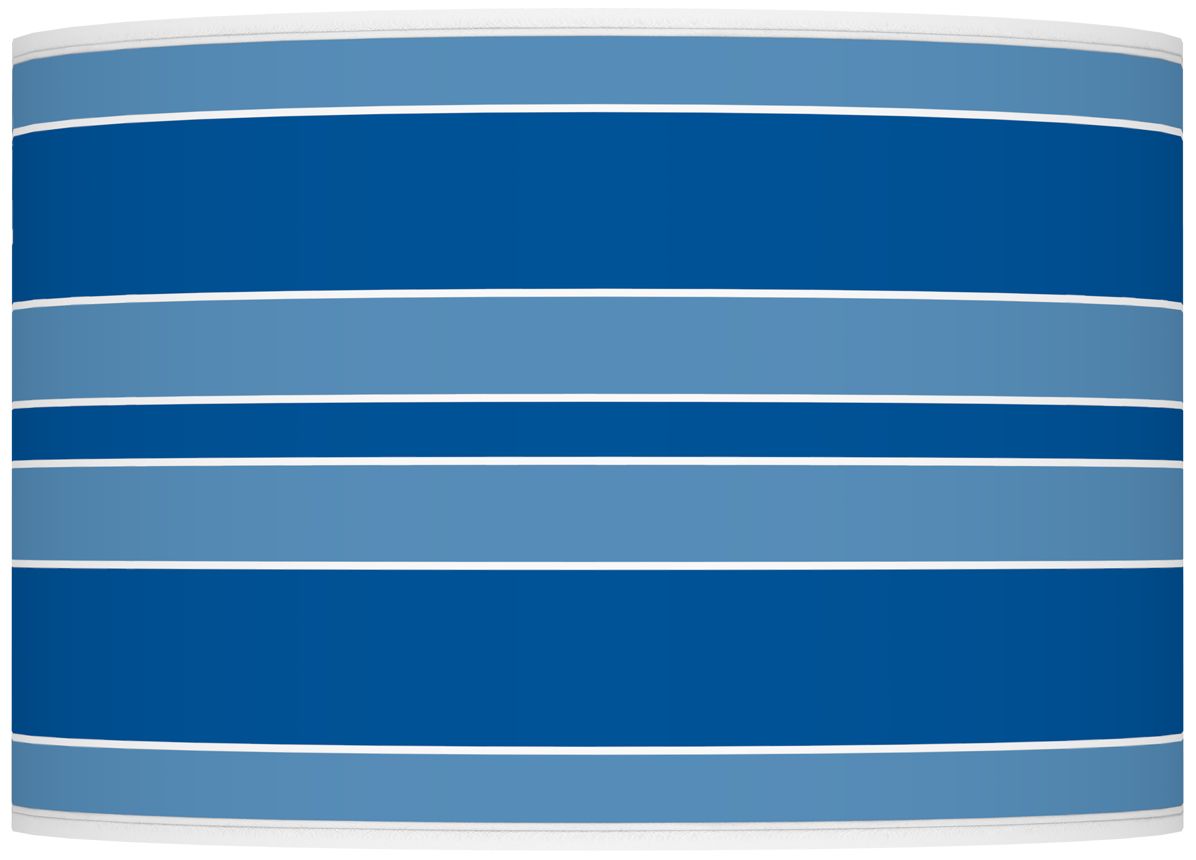 Color Plus Ovo 28 1/2" High Bold Stripe Shade Hyper Blue Table Lamp