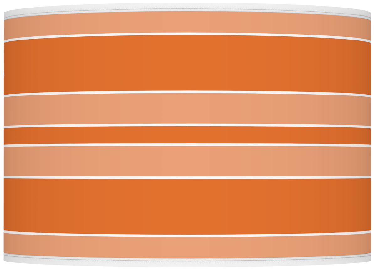 Color Plus Ovo 28 1/2" Bold Stripe Shade Invigorate Orange Table Lamp