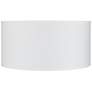 4R415 - White Sandstone Linen Drum Lamp Shade