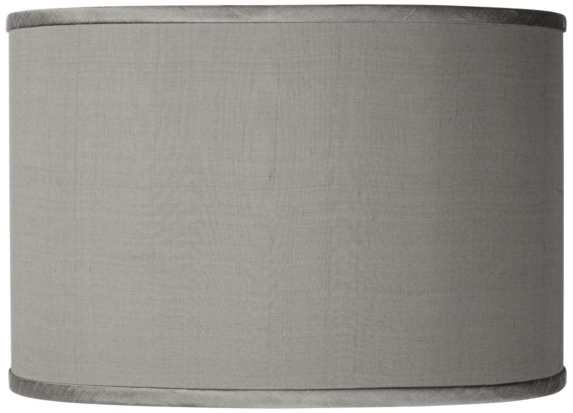 Color Plus Ovo 28 1/2" Faux Silk Shade Gauntlet Gray Table Lamp