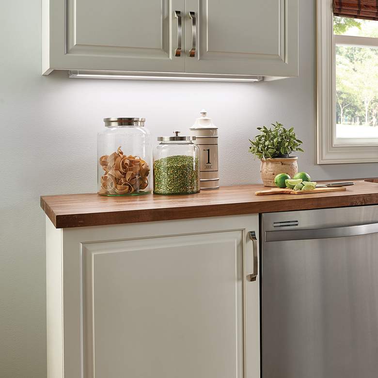 Image 2 4U Series 22" Wide Textured White LED Under Cabinet Light more views
