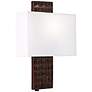 4Y745 - Textured Brown Metal Wall Sconce