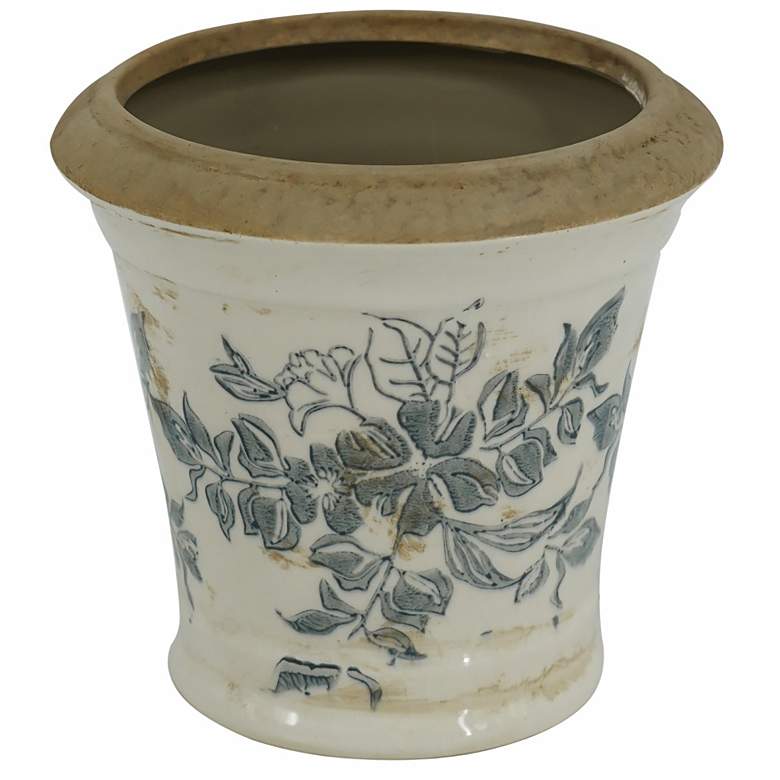 Image 1 5.1" High Ceramic Flower Planter