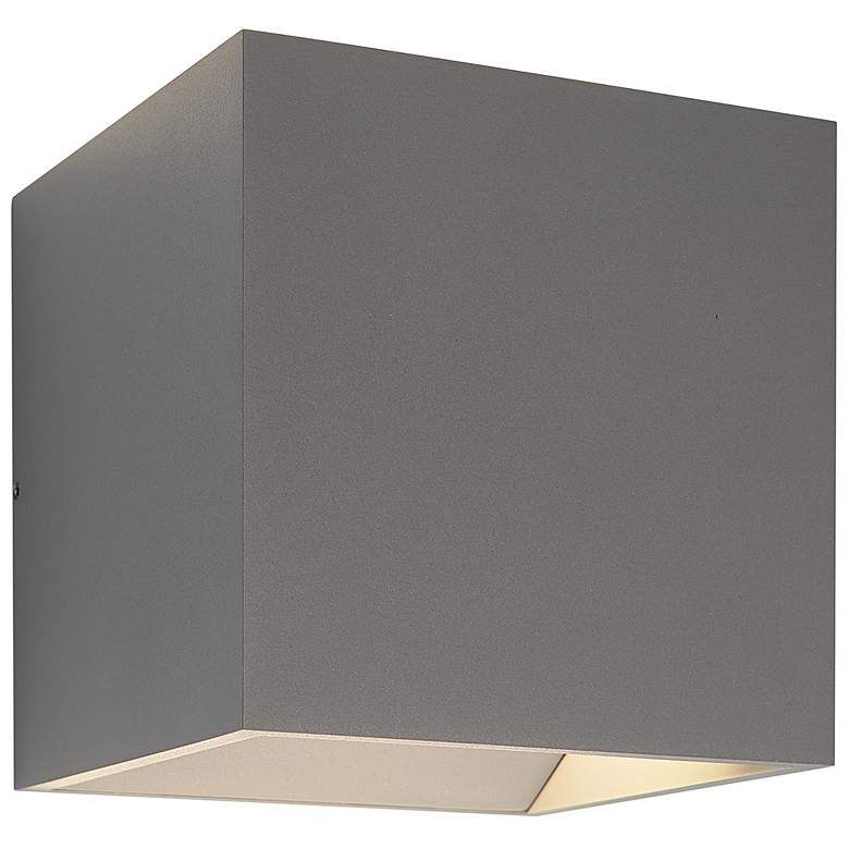 Image 1 5.1 inch QB Outdoor Silver Up &#38; Down Wall Light