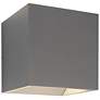 5.1" QB Outdoor Silver Up &#38; Down Wall Light