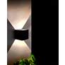 4_5.1" QB Outdoor Silver Up & Down Wall Light more views