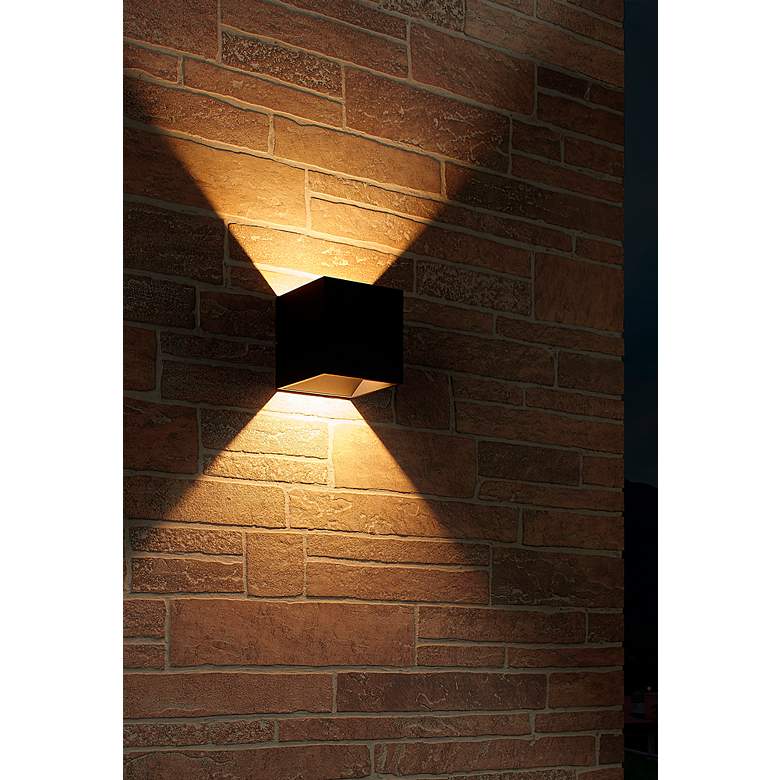 Image 6 5.1" QB Outdoor Silver Up & Down Wall Light more views