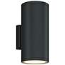 2_5.5" Cylinder Outdoor Anthracite Up & Down Wall Light