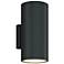 5.5" Cylinder Outdoor Anthracite Up & Down Wall Light