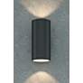 Thumbnail3 of 5.5" Cylinder Outdoor Anthracite Up & Down Wall Light more views