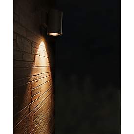 Image5 of 5.5" Cylinder Outdoor Black Down Wall Light more views