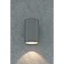 Thumbnail3 of 5.5" Cylinder Outdoor Silver Down Wall Light more views