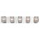 5.5 In.x30.75 In. 5Light Bath Bar Chrome