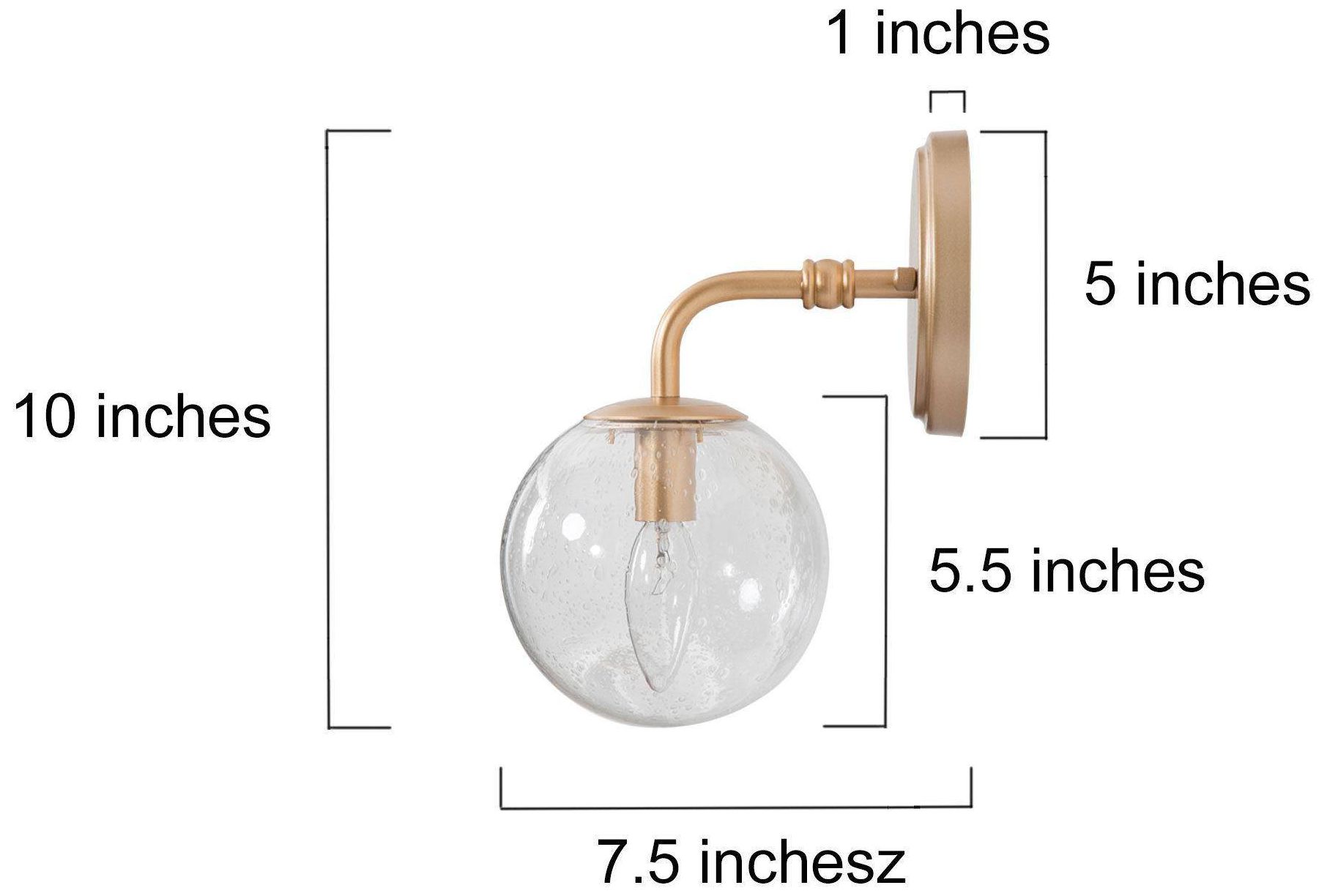Image 5 5.5" Wide 1-Light Bathroom Vanity Light more views