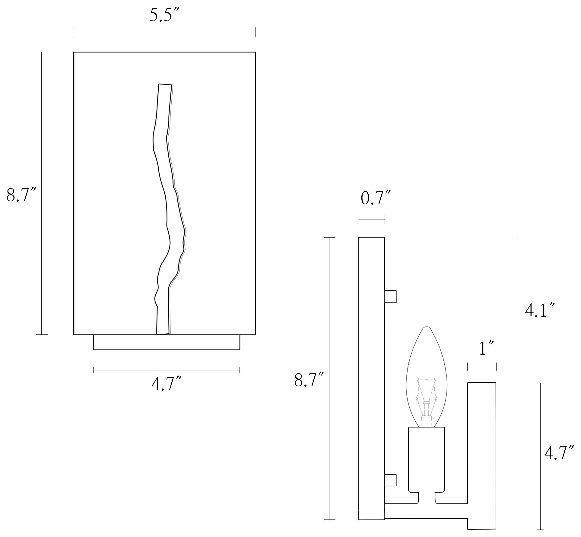 Image 4 5.5" Wide Brass and Imitation Marble Flakes Sconces more views