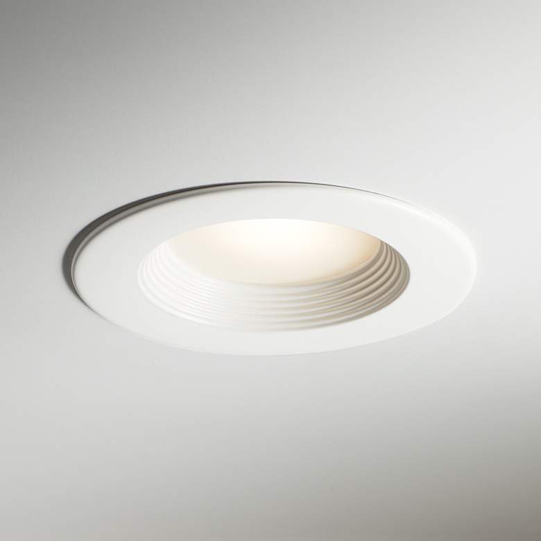 Image 1 5/6" Four Color Adjustable 15W LED Baffle Retrofit Trim