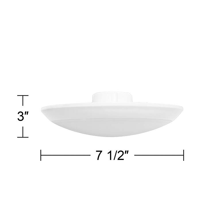 Image 2 5/6 inch White 12 Watt LED Recessed Retrofit Trim more views