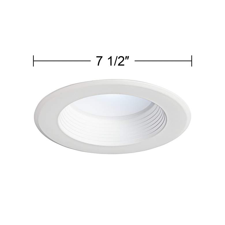 Image 2 5/6" White Baffle 12 Watt Dimmable LED Retrofit Trim more views