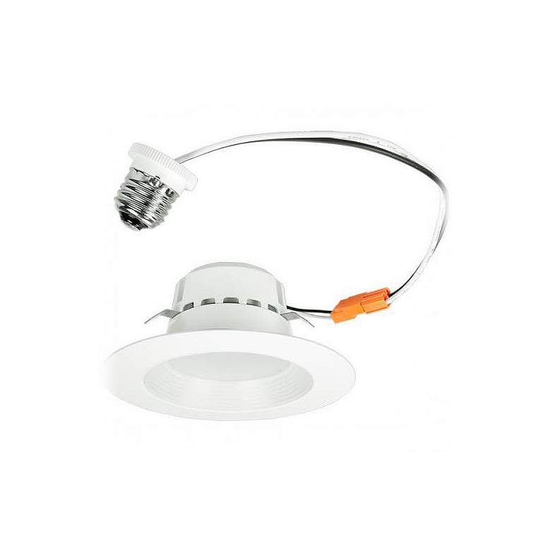 Image 1 5/6" White Baffle 21 Watt Dimmable LED Retrofit Trim