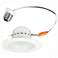 5/6" White Baffle 21 Watt Dimmable LED Retrofit Trim
