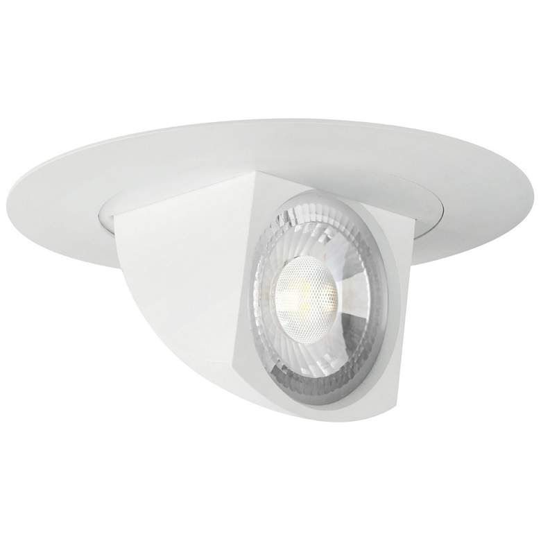 Image 1 5/6 inch White Pivot Dropdown 11 Watt LED Retrofit Trim