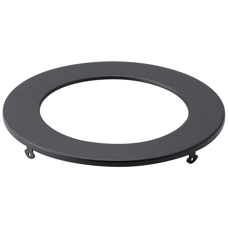 Image 1 5-in Textured Black Round Slim Downlight Trim