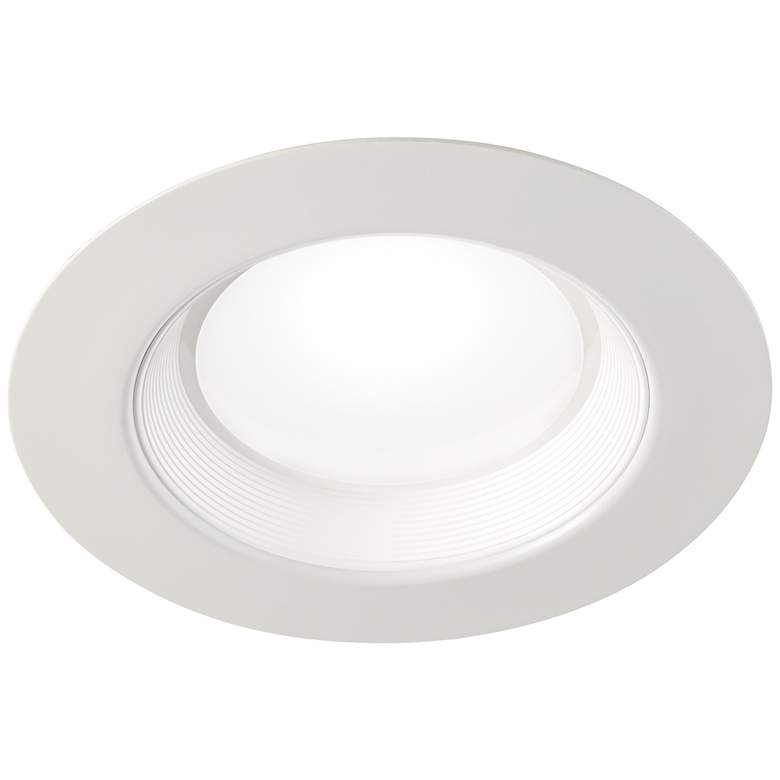 Image 1 5"-6" Baffle 22.5 Watt LED Retrofit Trim in White