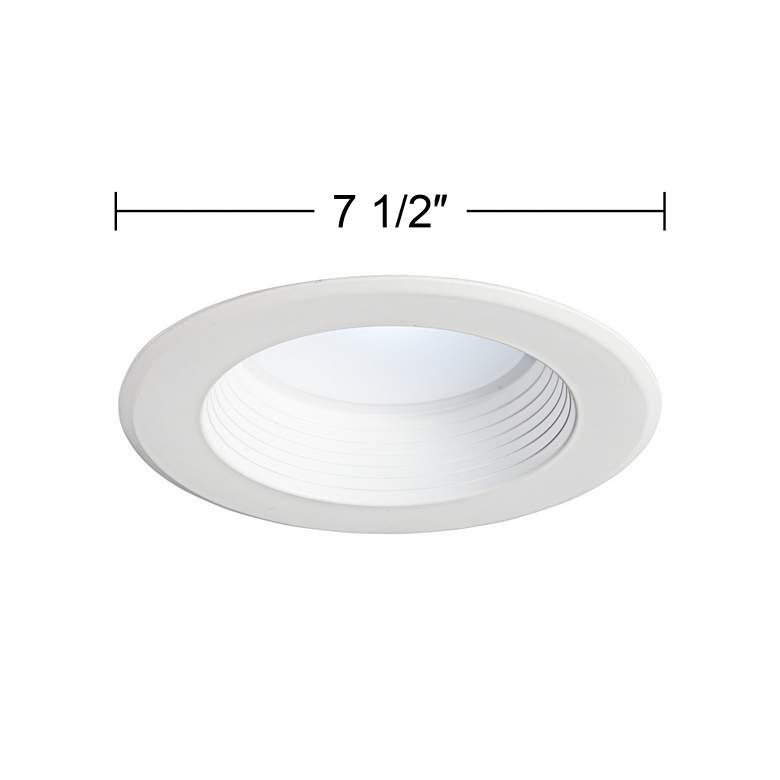 Image 3 5"/6" White 15 Watt Dimmable LED Retrofit Trims 4-Pack more views
