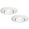 5"/6" White Gimbal Retrofit LED Downlights 2-Pack