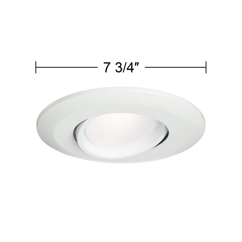 Image 6 5 inch/6 inch White Gimbal Retrofit LED Downlights 2-Pack more views