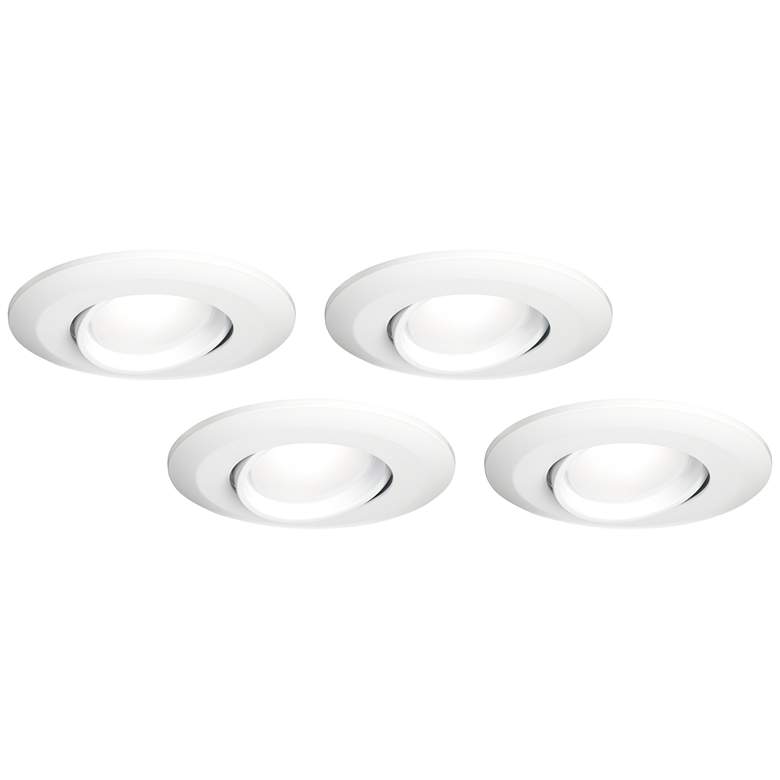 Image 1 5 inch/6 inch White Gimbal Retrofit LED Eyeball 4-Pack