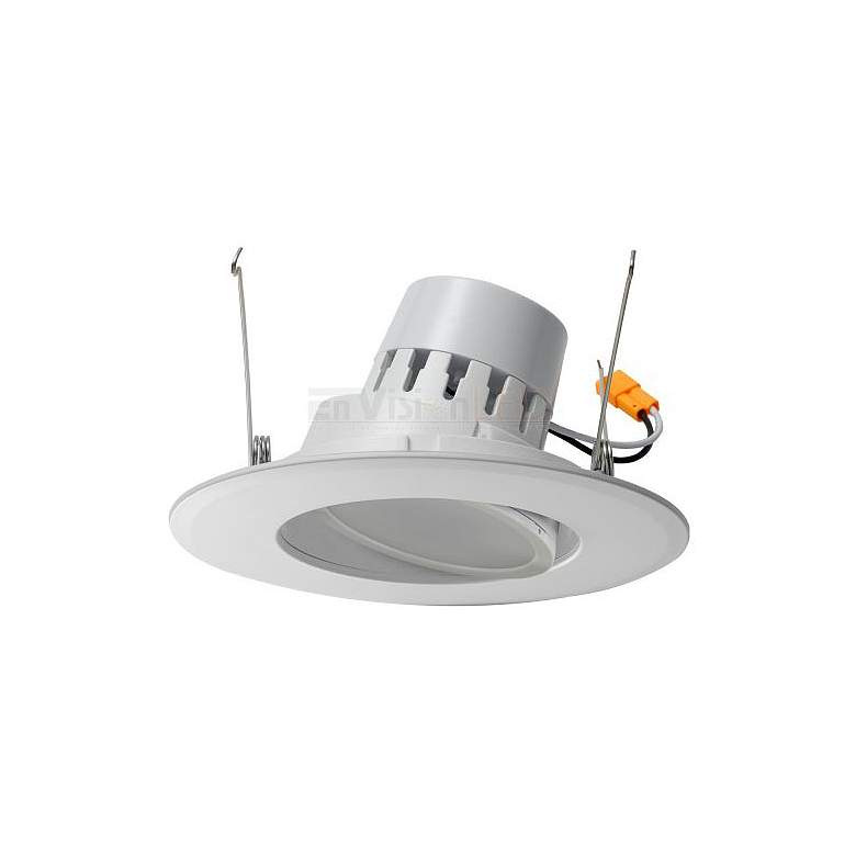 Image 1 5 inch/6 inch White Sloped Adjustable LED Retrofit Downlight