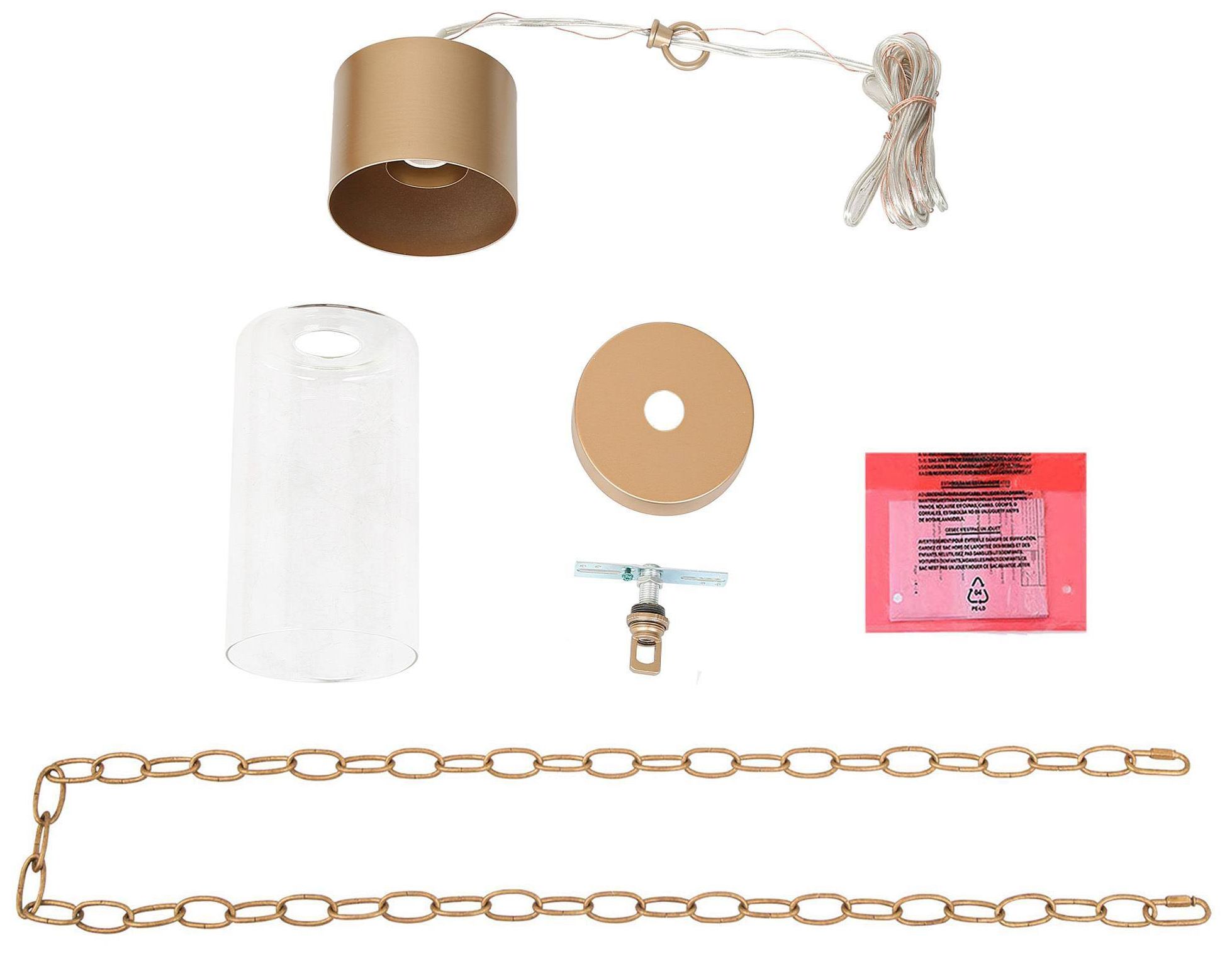 Image 3 5" Wide Dark Gold Metal Cylinder Pendant Light more views