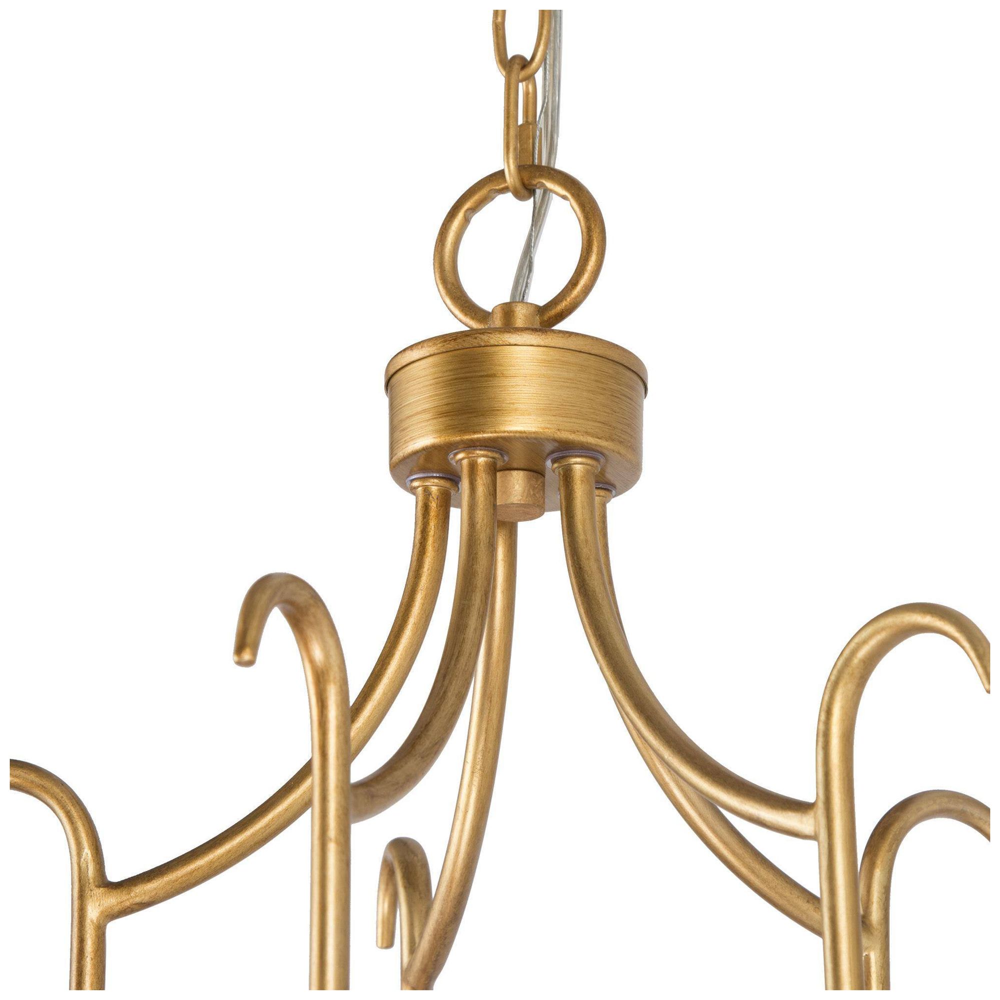Image 2 5-Light 22"W Classic Gold Chandeliers more views