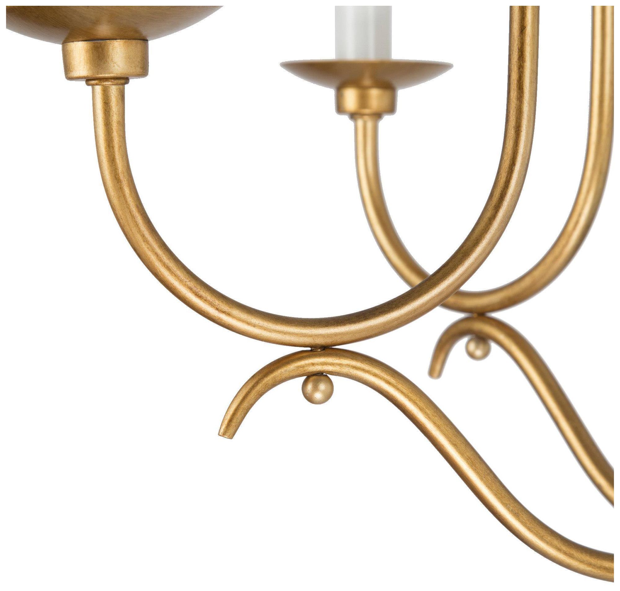 Image 3 5-Light 22"W Classic Gold Chandeliers more views