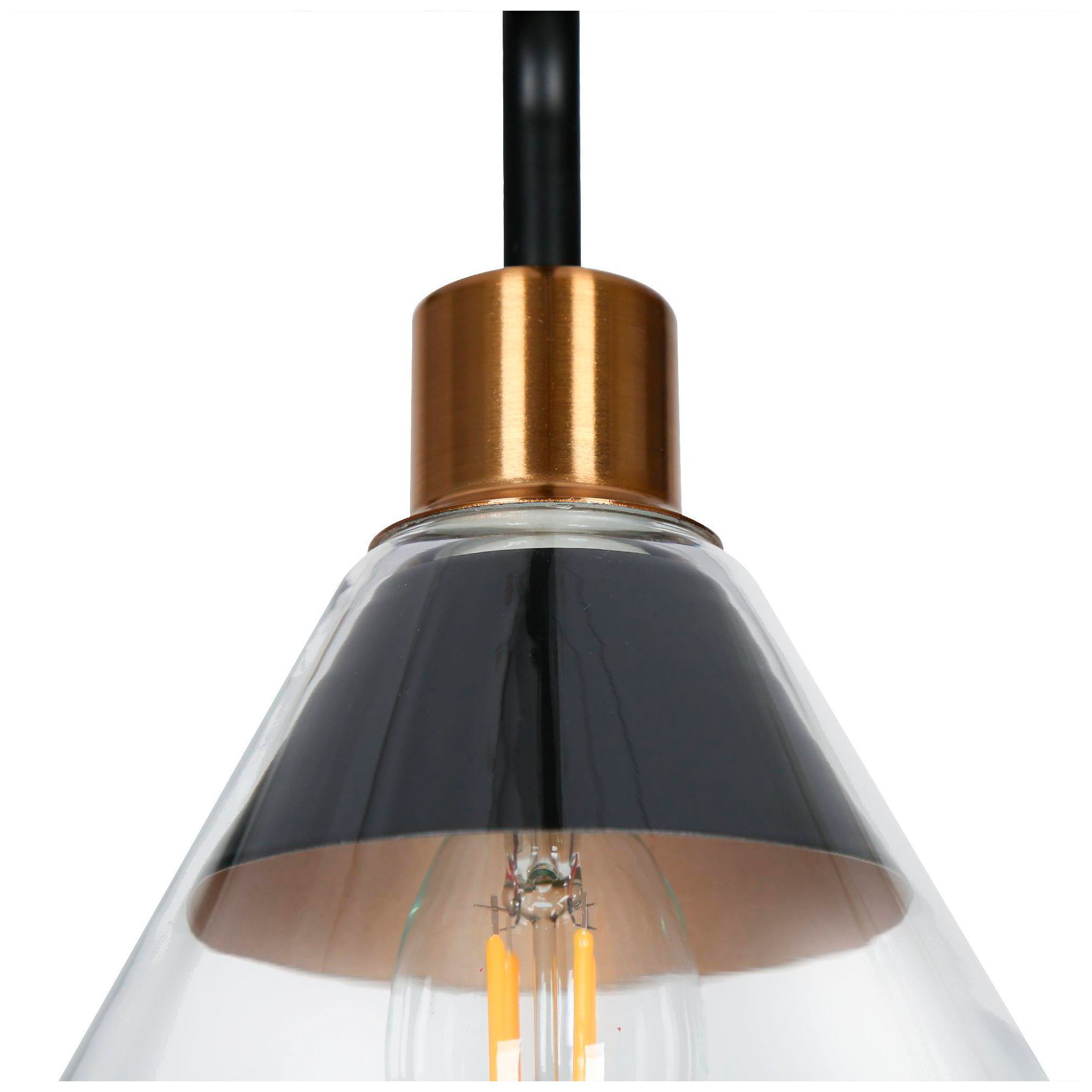 Image 3 5-Light 23.6"W Branch Matt Black and Plated Brass Chandeliers more views