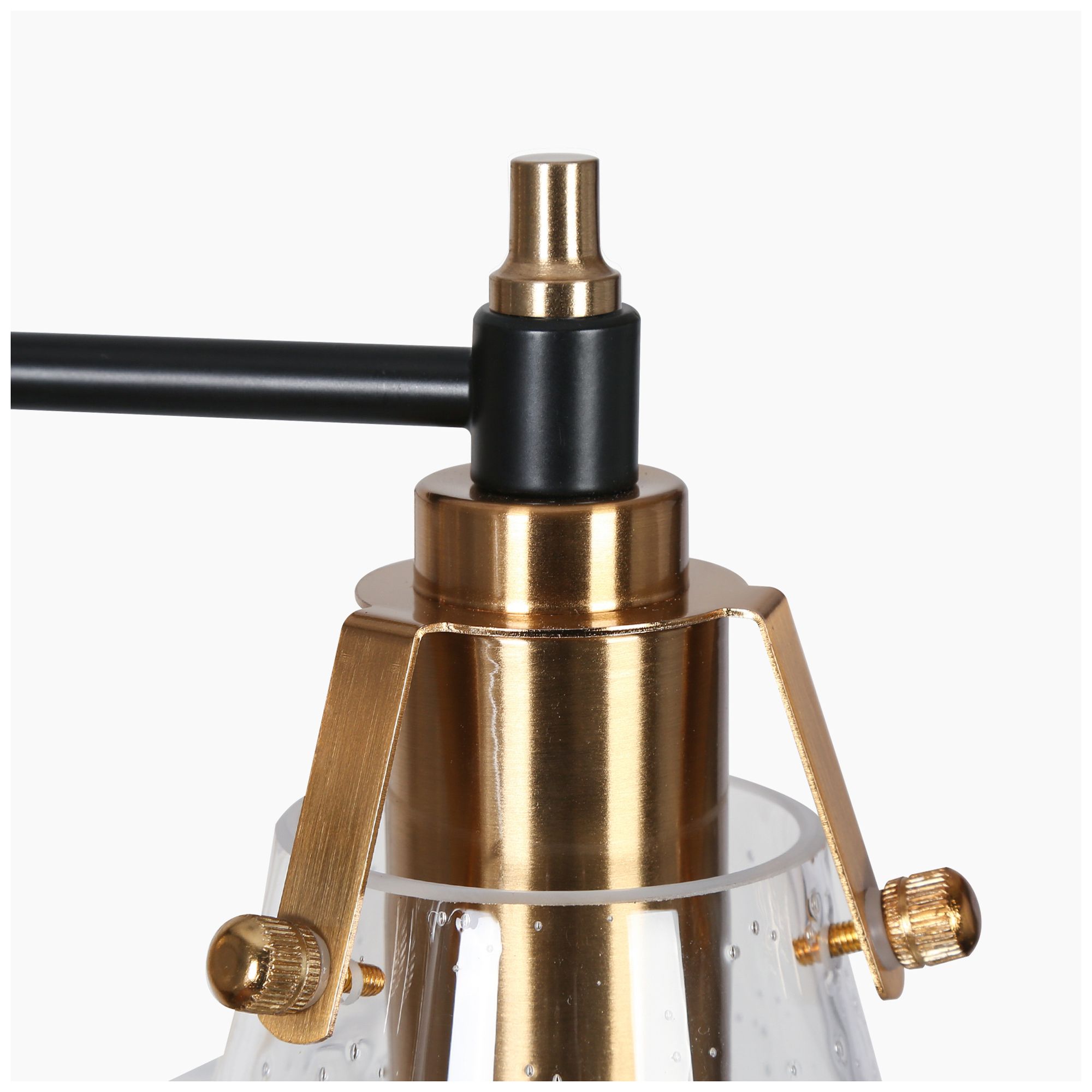 Image 4 5-Light 33.1"W Branch Matt Black and Plated Brass Chandeliers more views