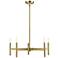 5 Light Antique Brass Chandelier